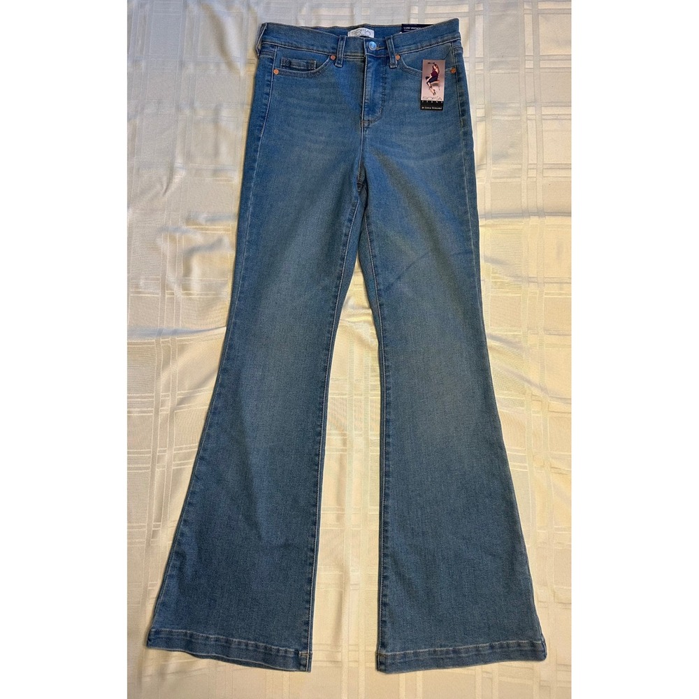 Sofia Jeans Pants Women 2 Blue Melisa Flare High-Rise Luxe Vintage Denim NEW